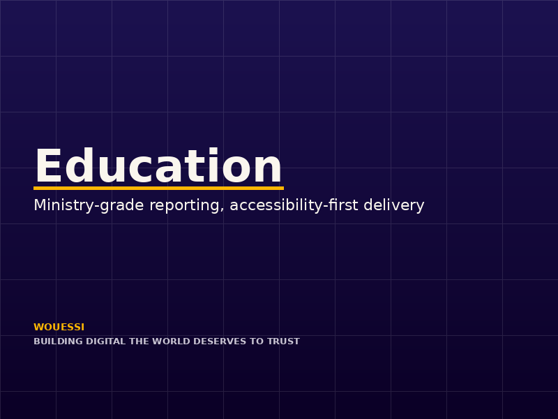 Education sector imagery