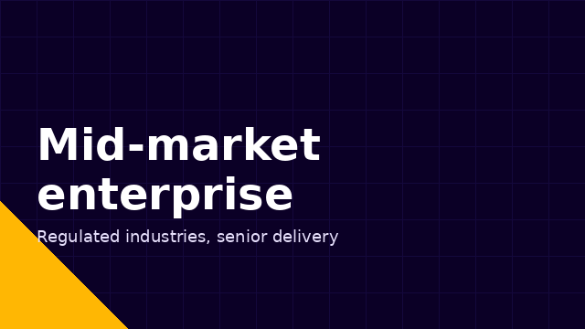 Mid-market enterprise sector imagery
